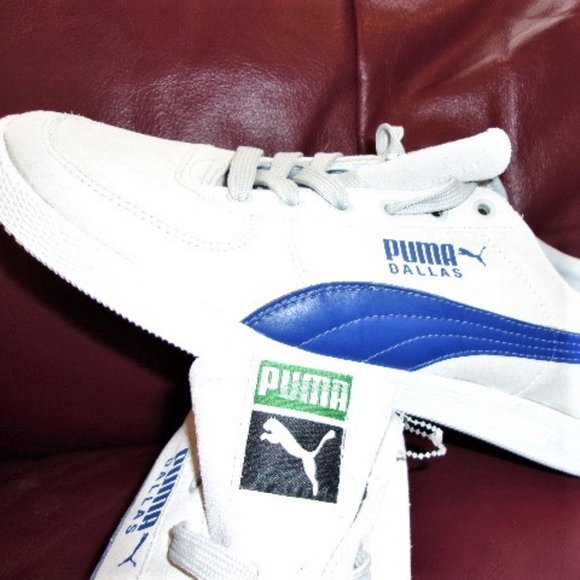 NEW Puma sneakers "Dallas" Edition Men 10 Gray Blue Leather Discount Shipping!! - Picture 4 of 8